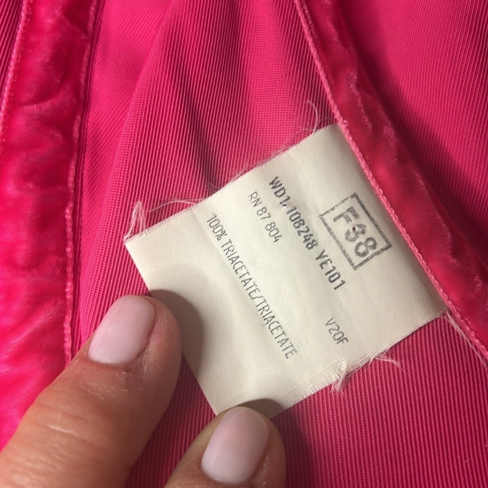 Yves Saint Laurent YSL Sz 38 Pink Vintage Three Piece Skirt Jacket Belt Suit - Picture 6 of 16